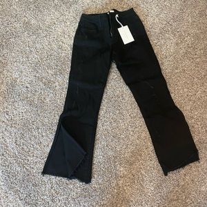 Flying monkey flare crop jeans